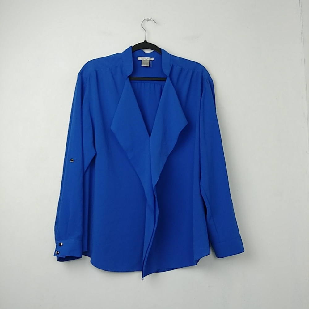 Alberto Makali Blue Blouse Size L